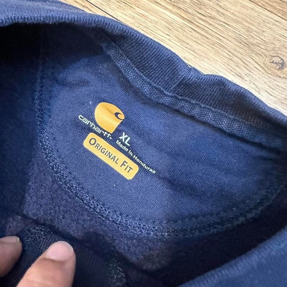 Carhartt Navy Crewneck Sweatshirt Size XL - Picture 4 of 4